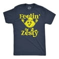 thumbnail image 1 of Mens Feelin Zesty Funny T Shirt Sarcastic Lemon Graphic Novelty Tee for Men Graphic Tees, 1 of 8