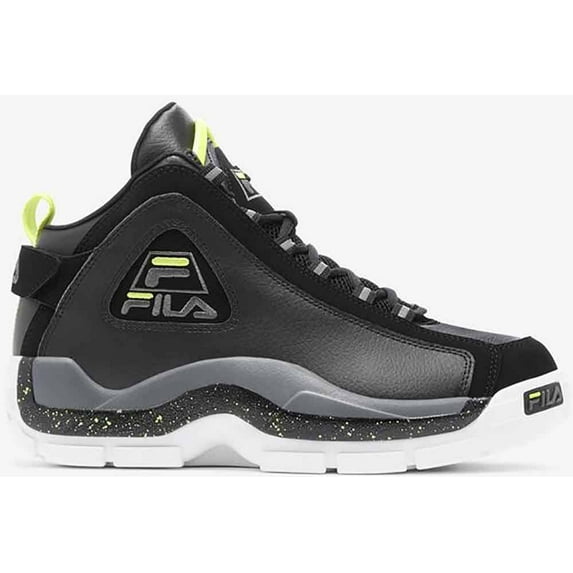 Mens Fila Grant Hill 2 Shoe Size: 11.5 Black - Sunny Lime - Castle Rock Basketball