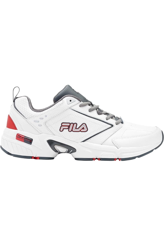 Mens Fila Memory Decimus 8 Shoe Size: 8.5 White - Grey - Red Cross Training