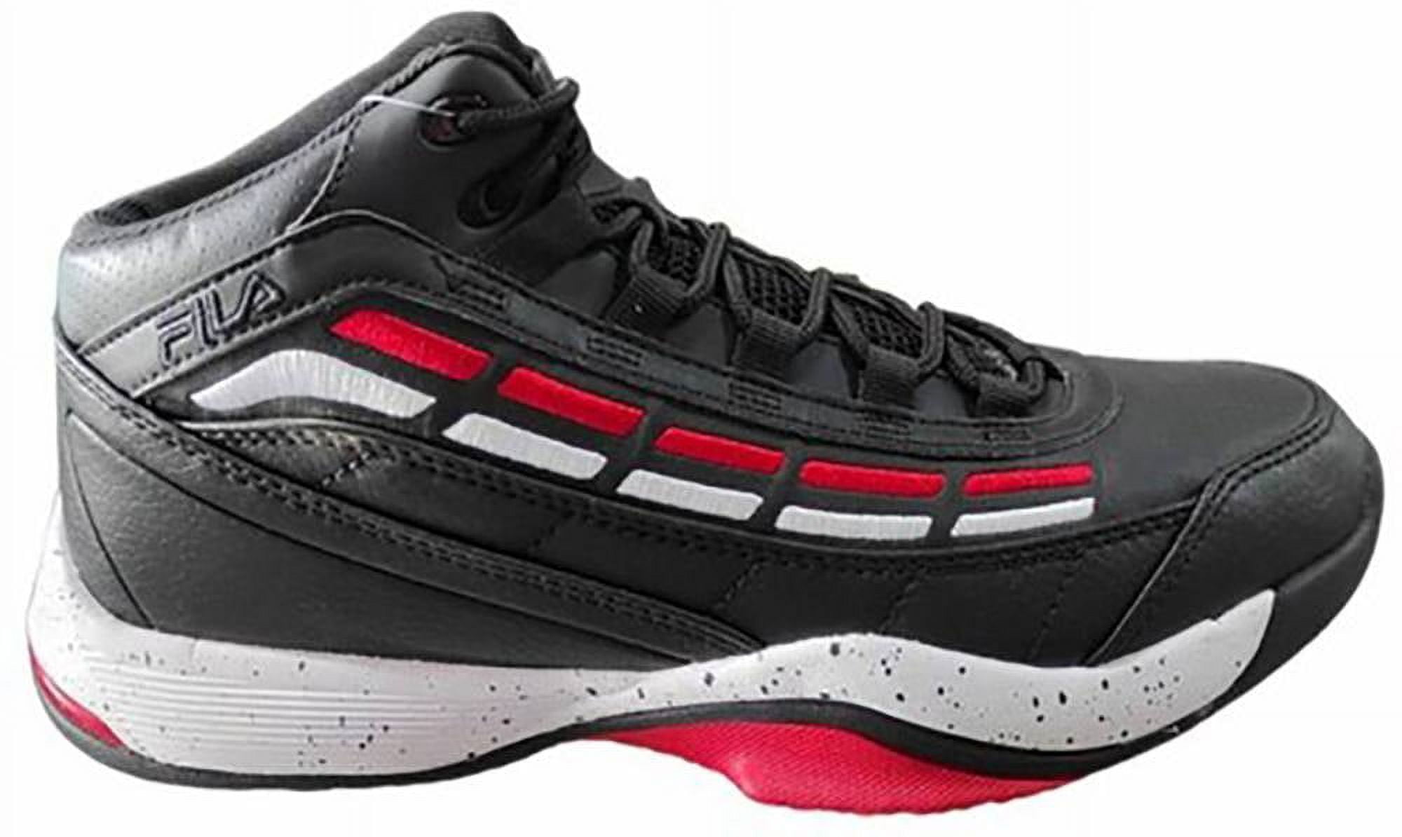 Mens Fila Spitfire Shoe Size 9.5 Black Fila Red White Basketball