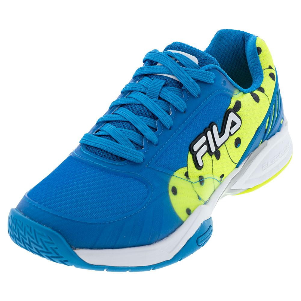 Mens Fila Volley Zone Shoe Size 10.5 Electric Blue White Safety