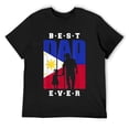 thumbnail image 1 of Mens Filipino Dad of Girl Philippines Fathers Day Filipino Daddy T-Shirt Black Large, 1 of 5