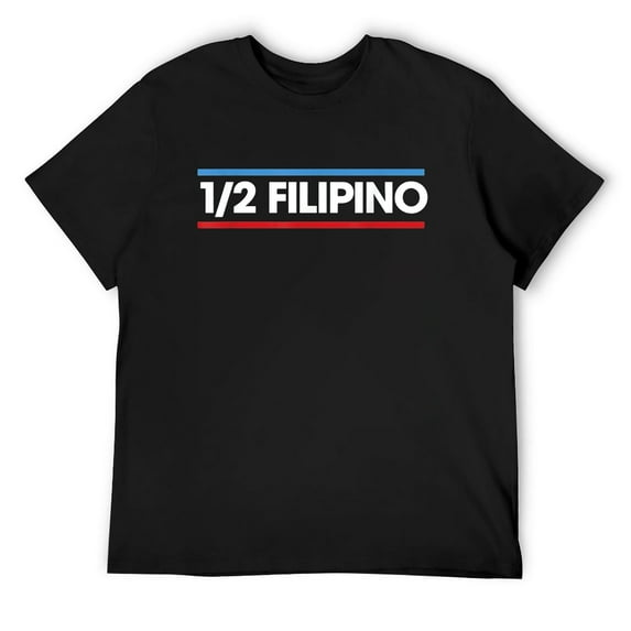 Mens Filipino Pride. Half Filipino. Pinoy Ako T-Shirt Black Medium