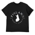 thumbnail image 1 of Mens Finland Helsinki Tampere Graphic Vintage Retro T-Shirt Black, 1 of 5