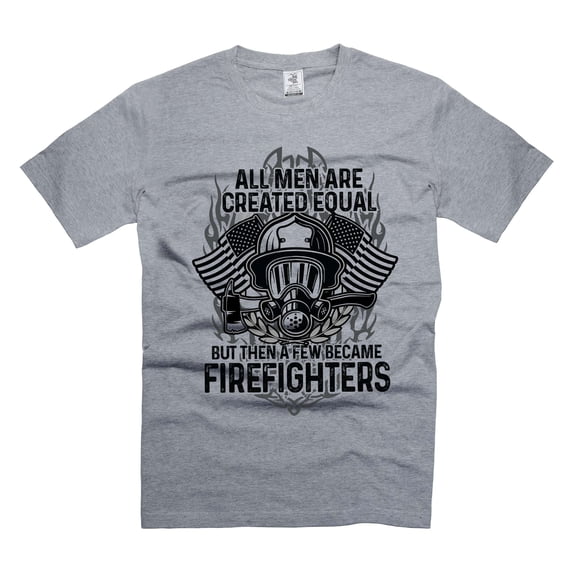 Mens Firefighter T-shirt Firefighter Funny Saying T-Shirt Firefighter Gift Ideas Shirt For Men (Large Grey)
