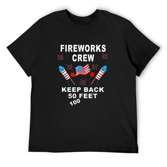 Mens Fireworks Crew Director Assistant Funny Fourth July Firework T-Shirt Black 2X-Large
