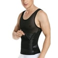 thumbnail image 1 of Mens Firm Tummy Compression Shirt with Waist Girdle Belt Gynecomastia Shapewear, 1 of 5