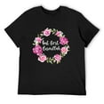 thumbnail image 1 of Mens First Bismillah Flowers Floral Wreath Muslim Islam Faith T-Shirt Black 4X-Large, 1 of 5