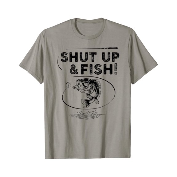 Mens - Fish T Shirt Fishing Tee Shirt For Men