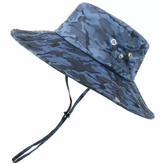 Mens Fishing Hat Wide Large Brim Sun Hat with Outdoor UV Protection