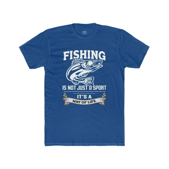 Mens Fishing Is a Way of Life Mens Cotton Tshirt Fishing Tee Graphic Tee