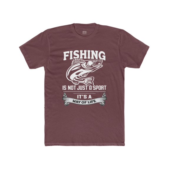 Mens Fishing Is a Way of Life Mens Cotton Tshirt Fishing Tee Graphic Tee