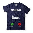 thumbnail image 1 of Mens Fishing Shirt Fishing Calling Shirt Gift For Men Husband Fishing Tee Father's Day Fishing Tee (XX-Large Navy Blue), 1 of 6