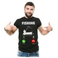 thumbnail image 1 of Mens Fishing Shirt Fishing Calling Shirt Gift For Men Husband Fishing Tee Father's Day Fishing Tee, 1 of 6