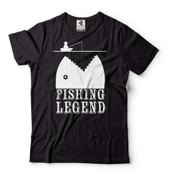 Mens Fishing Shirt Fishing Legend Shirt Fisherman Gifts Fishing Birthday Tee Father's Day Gift