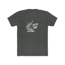 Mens Fishing Themed TShirt Bite Me Fishing Tee Funny Graphic T-Shirt