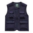 thumbnail image 1 of Mens Fishing Vest M-5XL Plus Size Zipper Up Lightweight Sleeveless Jackets Casual Multi Pockets Hiking Work Outerwear Vests Coats, 1 of 4
