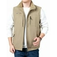 thumbnail image 1 of Mens Fishing Vest Summer Outdoor Work Vest Utility Safari Travel Lightweight Sleeveless Jackets with Pockets, 1 of 6