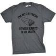 thumbnail image 1 of Mens Fitness Burrito Funny Gym T shirt Sarcasm Hilarious Workout Novelty Tees Graphic Tees, 1 of 7