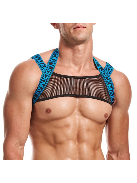 Mens Fitness Harness Fitness Shoulder Strap Mens Crop Top Chest Muscle Harness Mens Shoulder Bandage Strap