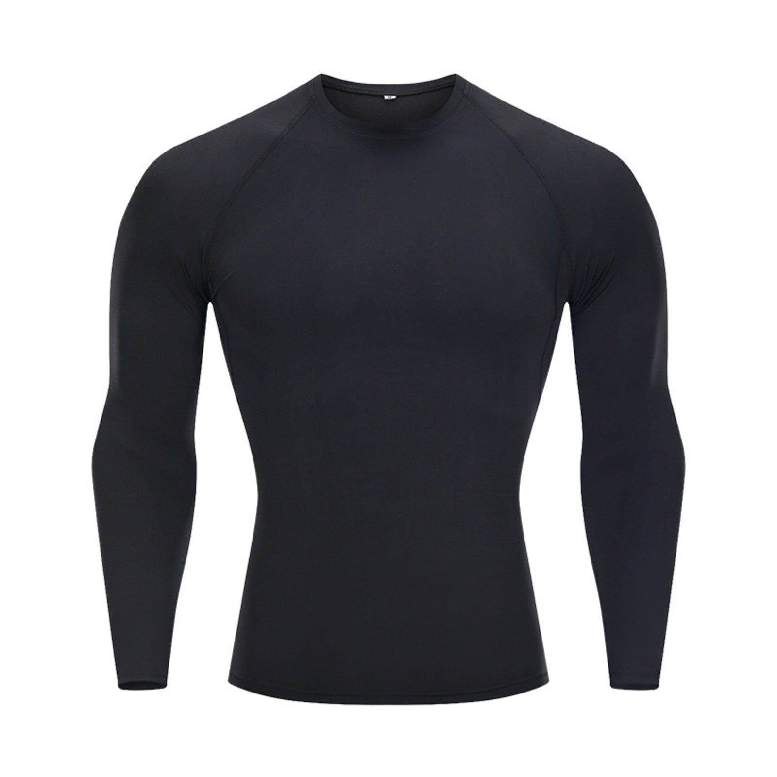 Mens Fitness Long Sleeve Running Sports T Shirt Men Thermal Muscle Gym 