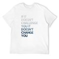 thumbnail image 1 of Mens Fitness Motivation Shirt Inspirational Quote Fitness T-Shirt White 4X-Large, 1 of 5