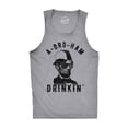 thumbnail image 1 of Mens Fitness Tank A-Bro-Ham Drinkin Funny Abe Lincoln Tanktop for Guys, 1 of 9