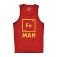 thumbnail image 1 of Mens Fitness Tank Iron Science Tanktop Cool Novelty Funny Nerdy Graphic Print T Shirt, 1 of 7