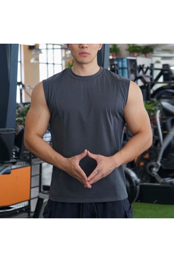 Men's Sleeveless Tank Mens Fitted Not Tight Muscle Tank Top - Gym, Beach, Running, Basketball Gear Tops