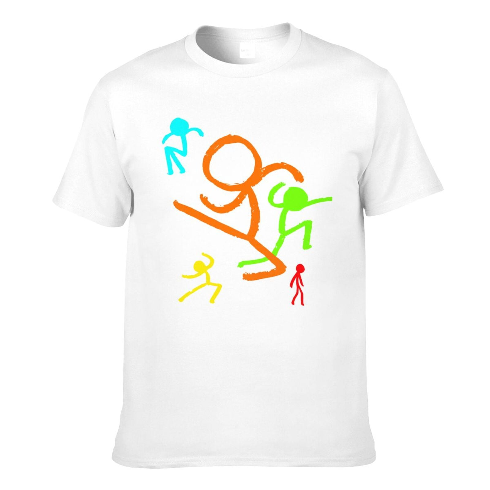 Mens Five Stick Figures Alan Becker Official Tshirt Casual Outdoor