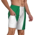 thumbnail image 1 of Mens Flag Of Nigeria Swimming Trunks with Compression Liner Beach Quick Dry Swim Shorts, 1 of 6