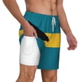 thumbnail image 1 of Mens Flag Of The Bahamas Swimming Trunks with Compression Liner Beach Quick Dry Swim Shorts, 1 of 6