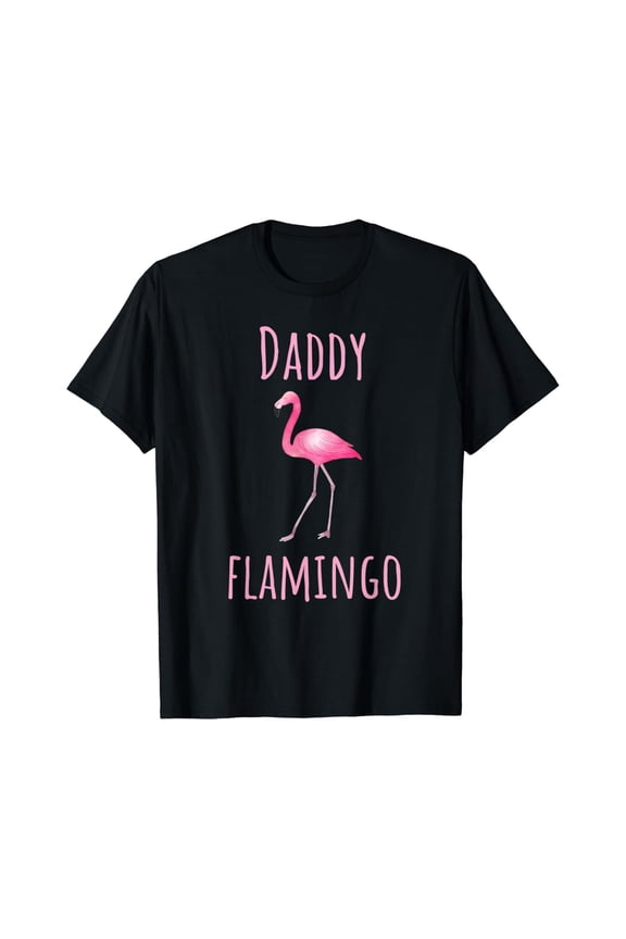 Mens Flamingo Gifts Daddy Flamingo Summer Pink Bird T-Shirt Unisex S-5XL Hot Trending Shirt, Vintage Birthday Gift