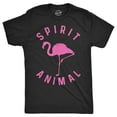 thumbnail image 1 of Mens Flamingo Spirit Animal T Shirt Funny Pink Bird Tee for Guys Graphic Tees, 1 of 8