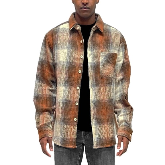 Mens Flannel Shirt Jacket Shacket
