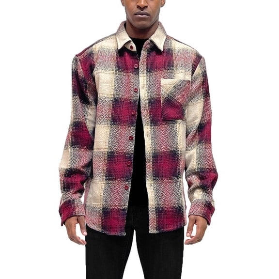 Mens Flannel Shirt Jacket Shacket