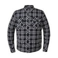 thumbnail image 1 of Mens Flannel Shirt with Kevlar and Removable Armor ,Black ,2XL, 1 of 2