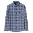 thumbnail image 1 of Mens Flannel Shirts Cotton Long Sleeve Casual Regular Fit Button Down Plaid Shirts, 1 of 4