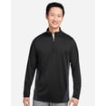 thumbnail image 1 of Harriton M786 Men's Flash Snag Protection Plus IL Colorblock Quarter-Zip Pullover-Black/ Dark Charcoal-XL, 1 of 6
