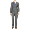 thumbnail image 1 of Mens Flat Front Pant 2-piece Light Gray Birdseye Cotton, 1 of 4
