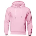 thumbnail image 1 of Mens Fleece Hoodies Pullover Lightweight Workout Solid Color Long Sleeve Sweatshirts Athletic Drawstring Casual Tops with Pocket, 1 of 5