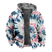 Mens Fleece Jacket-Colorful Splash Graphics Full Zip Hoodie Jacket for Men,Winter Warm Cozy Fleece Hoodie Jacket,Multicolor(XS,ANUW)