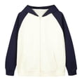 thumbnail image 1 of Mens Fleece Jacket Sevevn Men's Zip Up Color Block Hoodie Casual Long Sleeve Pullover Sweatshirt, 1 of 4