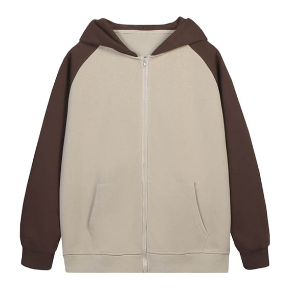 Mens Fleece Jacket Sevevn Men's Zip Up Color Block Hoodie Casual Long Sleeve Pullover Sweatshirt