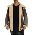 thumbnail image 1 of Mens Fleece Jackets Full Zip Winter Warm Outdoor Men's Jackets Stand Collar Casual Jacket with Pockets Thick Outwear Running Hiking Dark Gray XXXXL, 1 of 6