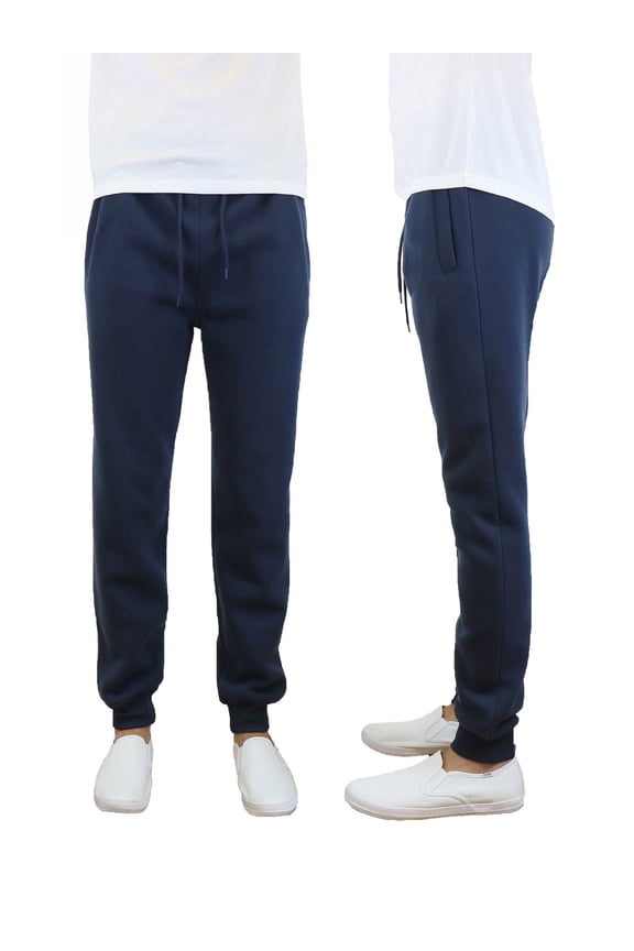 Mens Fleece Jogger Pants Slim Fit