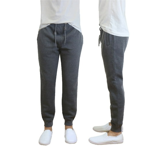 Mens Fleece Jogger Pants Slim Fit