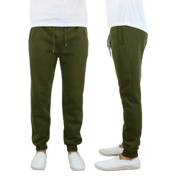 Mens Fleece Jogger Pants Slim Fit