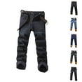 thumbnail image 1 of Lined Jeans Men 2026 Fall Winter Thermal Straight Leg Business Casual Denim Pants Jean Pants with Pockets Trousers, 1 of 5