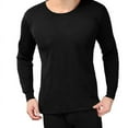 thumbnail image 1 of Mens Fleece Lined Stretch Warm Thermal Underwear Pajamas 2 Piece Set, 1 of 8